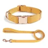 dog leash & collar Leather Dog Collar Leash Set