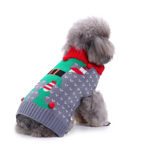 dog clothes 2 LEKA Dog Cat Christmas Pet Sweater