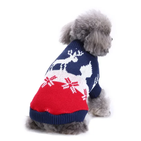 dog clothes 3 LEKA Dog Cat Christmas Pet Sweater