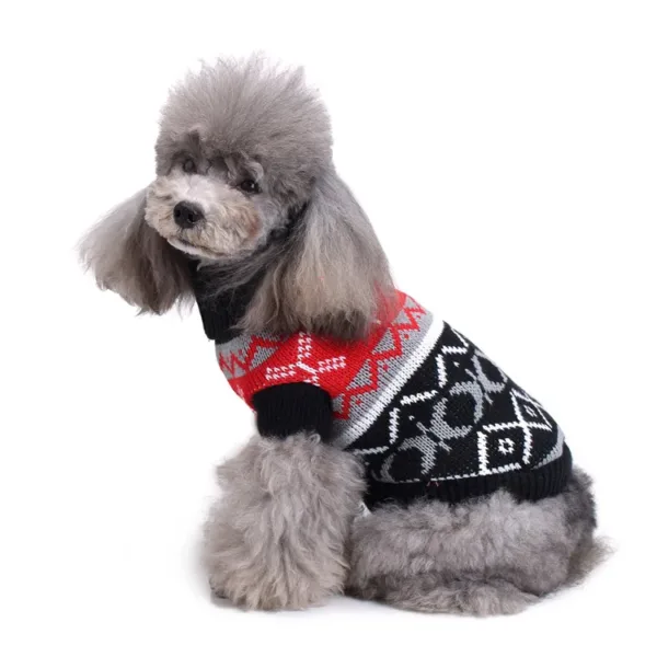dog sweater 3 LEKA Dog Cat Christmas Pet Sweater