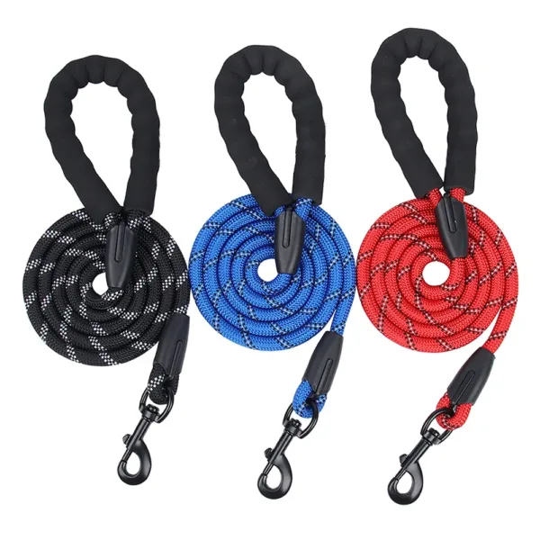 Reflective Nylon Padded Dog Leash
