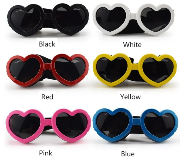 1697897891549 Love Shaped Pet Sunglasses Dog Goggles