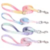 dog leash Rainbow colorful webbing dog collar
