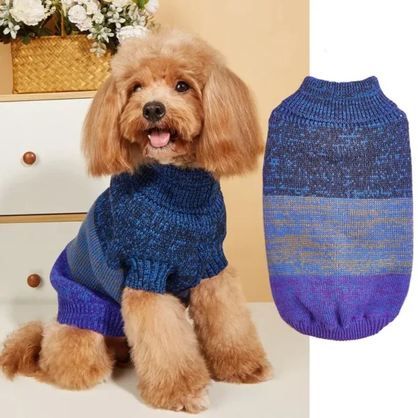 dog sweater 4 Warm Colorful Pet Knitted Sweater