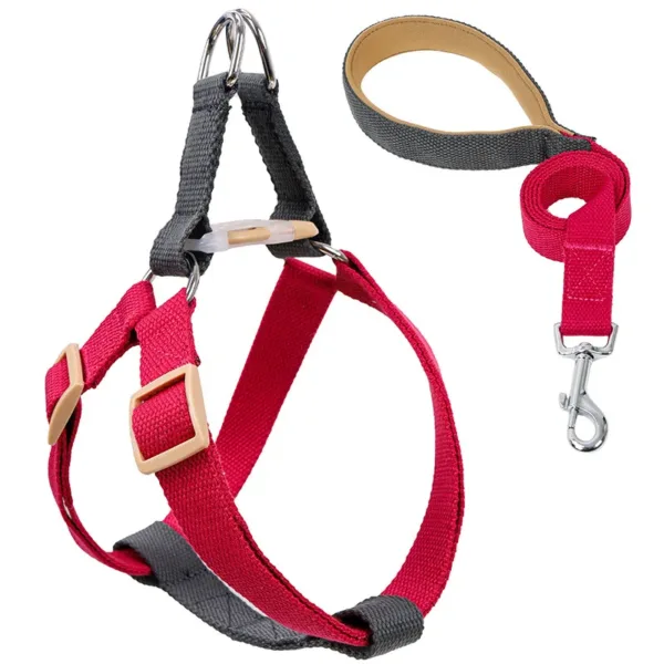 1 No Pull Adjustable Pet Harness Leash Set