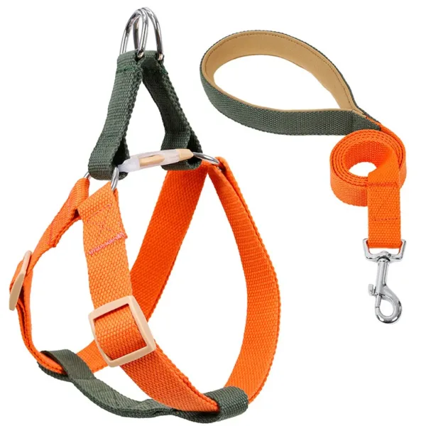 3 No Pull Adjustable Pet Harness Leash Set