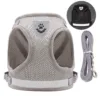 4 Breathable Reflective Pet Harness Leash Set