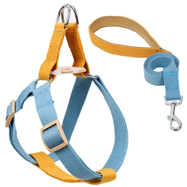 5 No Pull Adjustable Pet Harness Leash Set