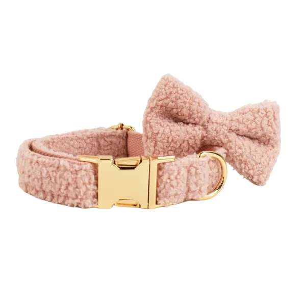 bowknot 2 Winter Warm Dog Harness Leash Set For Dogs