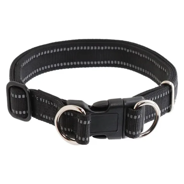 dog collar 2 Reflective Adjustable Double Ring Pet Collar For Small Medium Large Dog