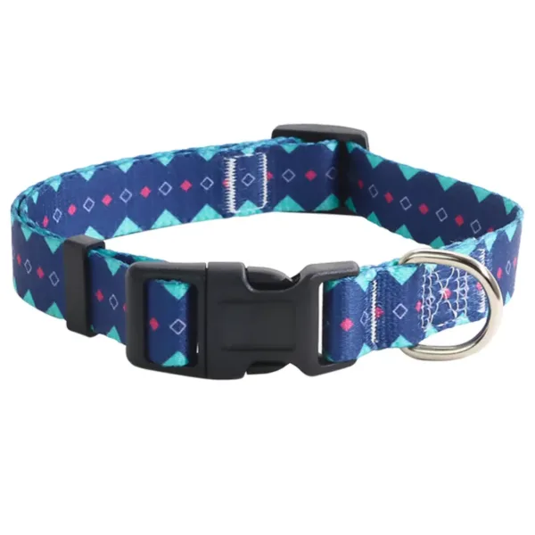 dog collar Flower Design Colorful Polyester Dog Collar