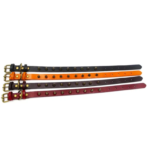 dog collar 9 Heavy-duty Spike Leather Dog Collar
