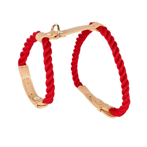 Wholesale Pet Supplies Fashion Woven Pet Cat Harness Leash Set