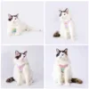 cat harness 2 Soft Leather Pet Cat Harness Leash Set Waterproof Cat Harness