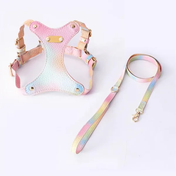 cat harness with leash Soft Leather Pet Cat Harness Leash Set Waterproof Cat Harness