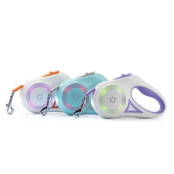 1 LED Illuminated Auto-Retractable Pet Leash – Light Up Your Night Walks