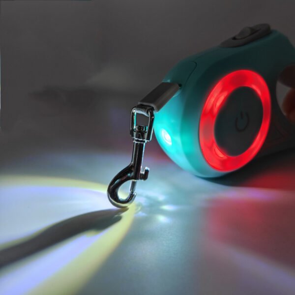 12 LED Illuminated Auto-Retractable Pet Leash – Light Up Your Night Walks