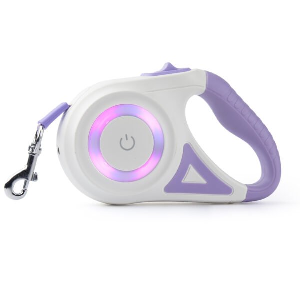 LED retractable dog leash LED Illuminated Auto-Retractable Pet Leash – Light Up Your Night Walks