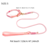 Waterproof PVC Hand-Braided Pet Leash & Collar 2-Piece Set fashionable Dog Collar