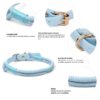 Waterproof PVC Hand-Braided Pet Leash & Collar 2-Piece Set fashionable Dog Collar
